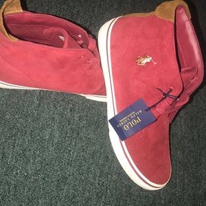 Red polo Ralph Lauren shoes